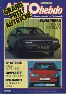 AUTO HEBDO n°434 23/08/1984 AUSTRIAN GP F1 NISSAN SILVIA TURBO - Bild 1 von 1