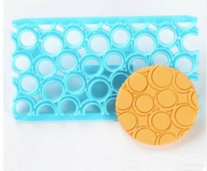 Circles Cake Embosser Round Impression Stamp Fondant Cake Pastry Decorating Tool - Picture 1 of 6