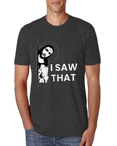 I Saw That Funny Jesus In Doorway Distress Faith Men Premium TShirt - Picture 1 of 16