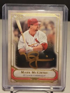 MARK MCGWIRE 2021 Topps Tier One Talent BRONZE ON CARD Auto 25/25 Jersey Match - Picture 1 of 6