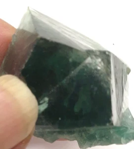 Grüner Fluorit Zwillingskristall groß Lady Annabella Mine Stanhope Weardale UK - Bild 1 von 10