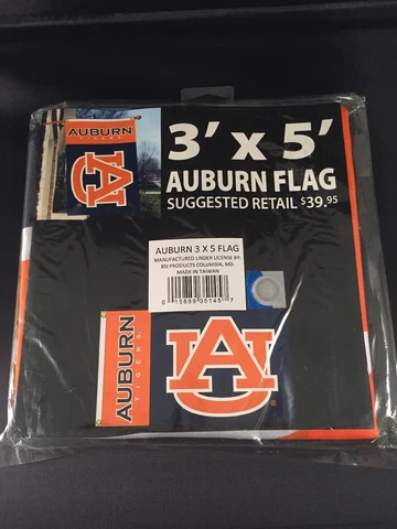 BSI Product Auburn University Tigers NCAA College 3' x 5' Flag NEW Cover