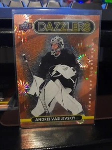 2021-22 Upper Deck Series 2 - Dazzlers Orange #DZ-92 Andrei Vasilevskiy - Picture 1 of 2