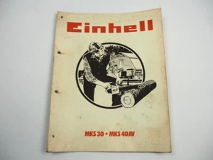 Einhell MKS 30 40AV Motorsäge Kettensäge Ersatzteilliste 1980 - Bild 1 von 2