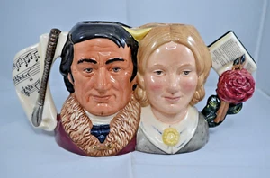 ROYAL DOULTON LTD. EDITION CHARACTER JUG - JANE EYRE & MR ROCHESTER D7115 - Picture 1 of 8