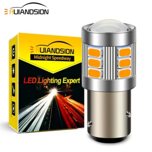 Ruiandsion BAZ15D LED Bulb Car Indicator Light P21/4W Reverse Lamp 10-60V Yellow - Picture 1 of 14