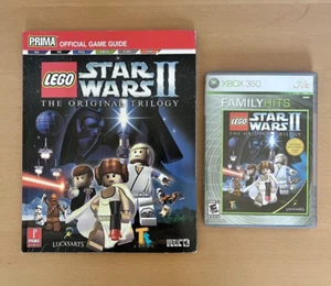 LEGO Star Wars II Original Trilogy Microsoft Xbox 360 Game & Strategy Guide Book - Picture 1 of 3