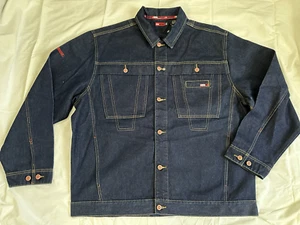 Vintage DNM MECCA USA Blue Denim Jean Trucker Jacket Men's Size XLarge XL NEW - Picture 1 of 4