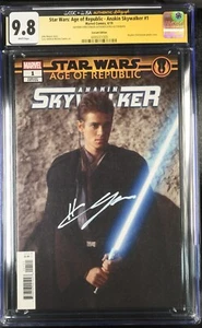 HAYDEN CHRISTENSEN SIGNED STAR WARS AGE OF REPUBLIC ANAKIN #1 COMIC CGC JSA 9.8 - Picture 1 of 2