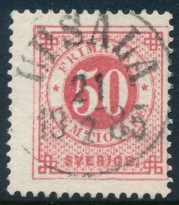 Sweden Scott 36/Facit 36h, 50ö rose Ringtyp p.13, F Used UPSALA cancel, PR/LYX - Picture 1 of 1