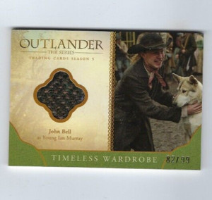 Cryptozoic Outlander season 5 costume card M23 Young Ian Murray 82/99 GREEN