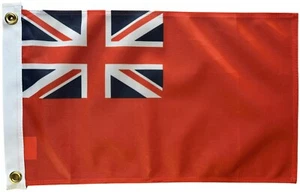 Red Ensign Heavy 1.5ft x 1ft Merchant Navy Flag STRONG 150D Brushed Polyester - Picture 1 of 5