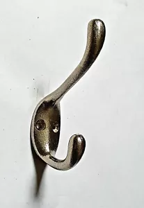 Perchas de gancho doble hierro fundido industrial hierro níquel  - Imagen 1 de 3