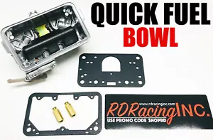 Tazón de combustible Quick Fuel Replacement 4150 mech secundario .110 n&s con extensiones de chorro - Imagen 1 de 1