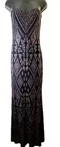 Vtg Y2K JUMP APPAREL Beaded Prom Dress Sz 3/4 Party Whimisgoth Fairy Mermaid - Picture 1 of 10