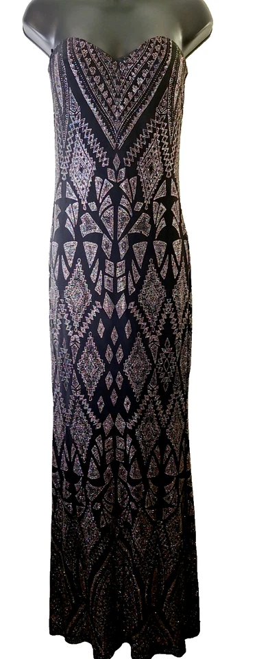 Vtg Beaded Mermaid Y2K HOCO Formal Dress Sz 3-4 Party Whimsigoth Fairy Grunge - Image 1 of 4