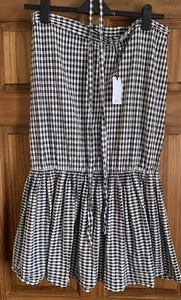 M&CO Black/White Gingham Fish Tail Midi Skirt -Size 18(New With Defects) - Picture 1 of 3