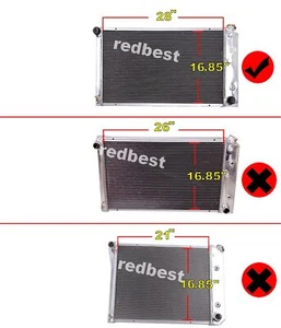 4Row Alu Radiator For 70-77 Chevy Monte Carlo / 68-74 Cadillac Calais 7.7L CU161 - Bild 1 von 4