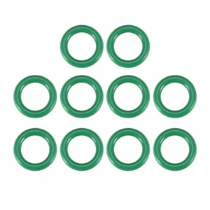 Fluorine Rubber O Rings, 11mm OD, 7mm I.D, 2mm Width, Seal Gasket Green 10Pcs - Photo 1/4