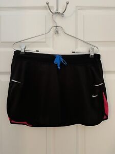 Nike Dr Fit Womens M Athletic Golf Skort Excellent Condition 29W Black Pink Blue
