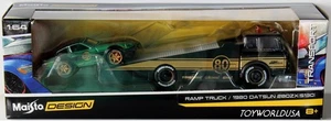 Maisto Elite Transport Ramp Truck & 1980 Datsun 280ZX (S130) - Picture 1 of 1