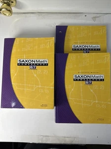 Saxon Math 8/7 Homeschool kit, w/ textbook, solutions manual, tests & worksheets - Picture 1 of 5