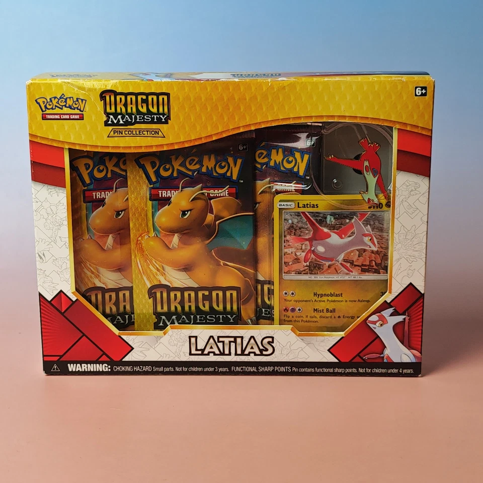 LATIAS PIN COLLECTION POKEMON - 2018 DRAGON MAJESTY - ENGLISCH OVP - Bild 1 von 4