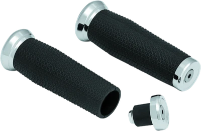 Empuñadura trilladora Kuryakyn cromada métrica * Se adapta a Kawasaki Vulcan 2000 &amp; Yamaha Foto 1 de 3