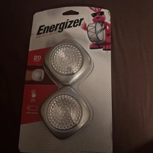 Energizer LED Tap Light, 2 Pack, Silver, Battery Operated, Wireless Lights, - Picture 1 of 1
