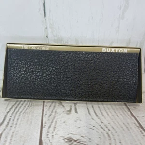 Vintage Buxton Herren-Geldbörse aus Leder mit Doppelfaltung neu aus altem Lagerbestand wandelbar mit Box hergestellt in den USA - Bild 1 von 10