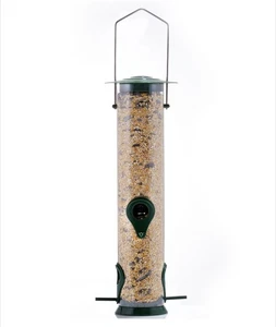 Bird Feeder Gray Bunny Premium Hard Plastic Outdoor Birdfeeder - Picture 1 of 4