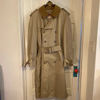 Gabardina Clipper Mist de Londontown vintage bronceada aislada 42 larga Foto 1 de 4