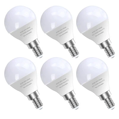 6 Pack Bright Ceiling Fan Light Bulbs, 60 Watt Equivalent, E12 Led Bulb, A15 ... - Image 1 of 4
