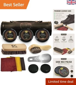 Complete Leather Shoe Care & Polish Set by Stone & Clark – 12 Essential Pieces - Picture 1 of 10