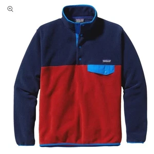 Patagonia Herren leichter Synchilla Snap-T Pullover Fleece Sweatshirt Gr. L - Bild 1 von 8