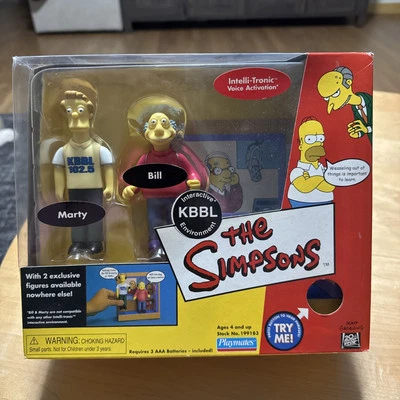Figura de acción Playmates Toys Simpsons Kbbl Environment con Marty Bill Foto 1 de 4