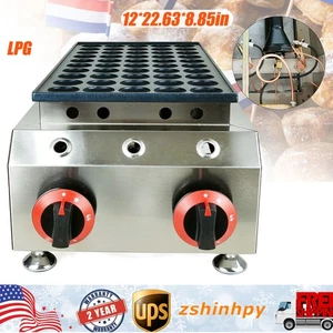 Mini máquina holandesa para hacer panqueques de gas GLP 50 agujeros antiadherente Poffertjes Mahine - Imagen 1 de 8