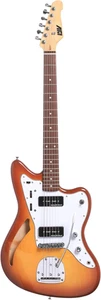 Chitarra elettrica IYV IJG-200 TSB Jag Style corpo basswood collo acero pickup HSS - Foto 1 di 12
