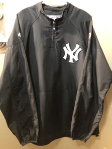New York Yankees Majestic Baseball 1/4 Zip Jacket Large MLB Blue Cool Base - Bild 1 von 8