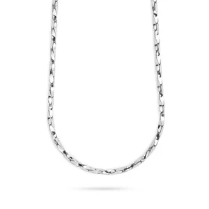 Collier Pour Homme BOCCADAMO Man En Argent 925 Maille Chaîne Tordue MGR168 - Imagen 1 de 5