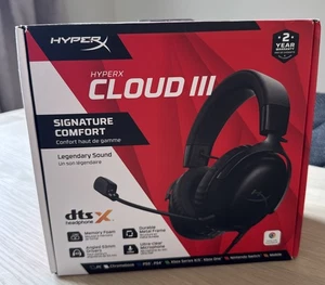HYPERX Cloud III Gaming Headset - Black & Red - Picture 1 of 5