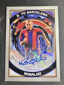 Autógrafo Ronaldo R9 23-24 Topps FC Barcelona Año del Dragón Automático Plata/25 - Imagen 1 de 2