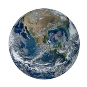 Earth from Space 8 Zoll rundes Mousepad 1/8 dick - Bild 1 von 1