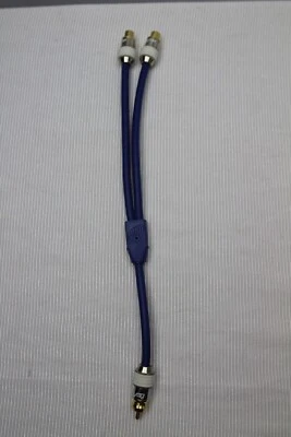 Adaptador conector cable audio ProFlex RCA Y-Split 1 macho a 2 hembra chapado en oro Foto 1 de 4
