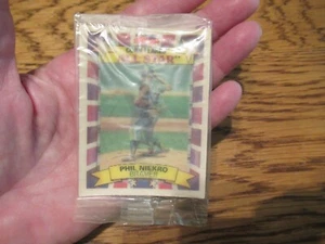 1992 Phil Niekro Kelloggs Corn Flakes All Star Holograph Baseball Card Orig Pkg - Picture 1 of 2