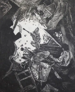 Vintage surrealist fantasy print - Picture 1 of 9