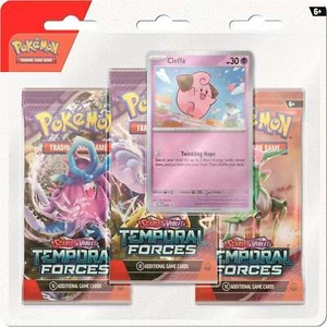 Pokemon TCG: Temporal Forces 3 Booster Pack Blister & Cleffa Promo - NEW - Picture 1 of 1