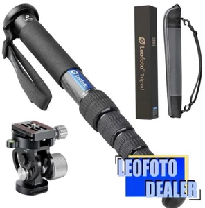Leofoto MP-326C+VH-10S CF Monopod with VH-10S Two Way Tilt Head - Picture 1 of 12