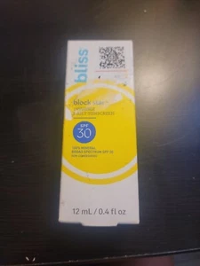 Protector solar diario invisible Bliss Block Star 30 FPS 12 ml 0,4 fl oz CADUCIDAD 10/24 - Imagen 1 de 1