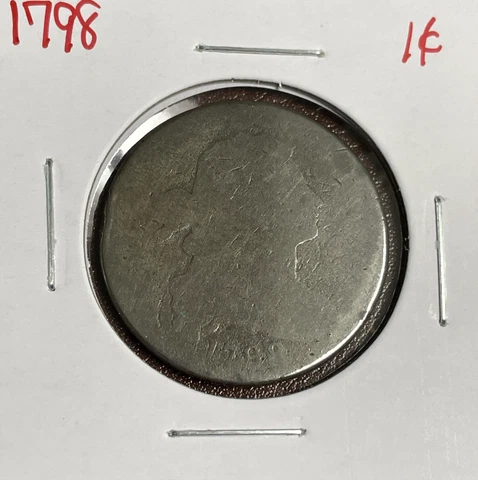 1798 Draped Bust Large Cent 1c Circulated See Photos Cover
